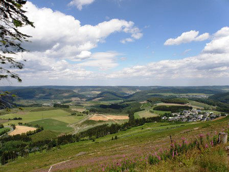 Uitzicht in de omgeving van de vakantiewoning in Sauerland