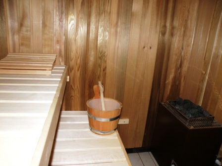 De heerlijke sauna van het vakantiehuis in Sauerland